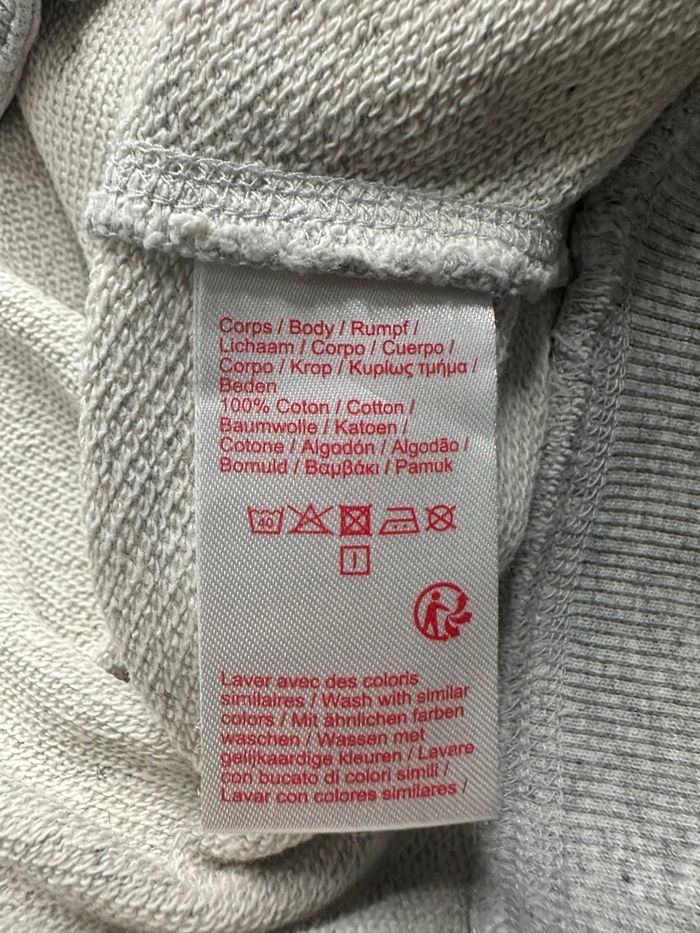 Sweatshirt zip gris moucheté Lacoste T6 XL - photo numéro 9