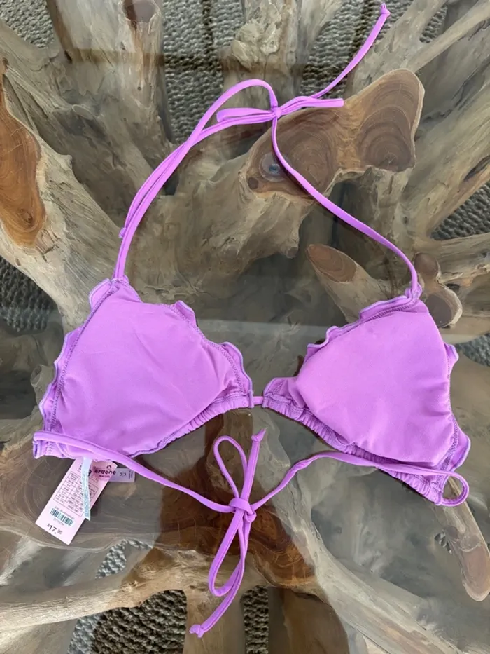 Haut de maillot de bain Ardene violet neuf triangle - photo numéro 3