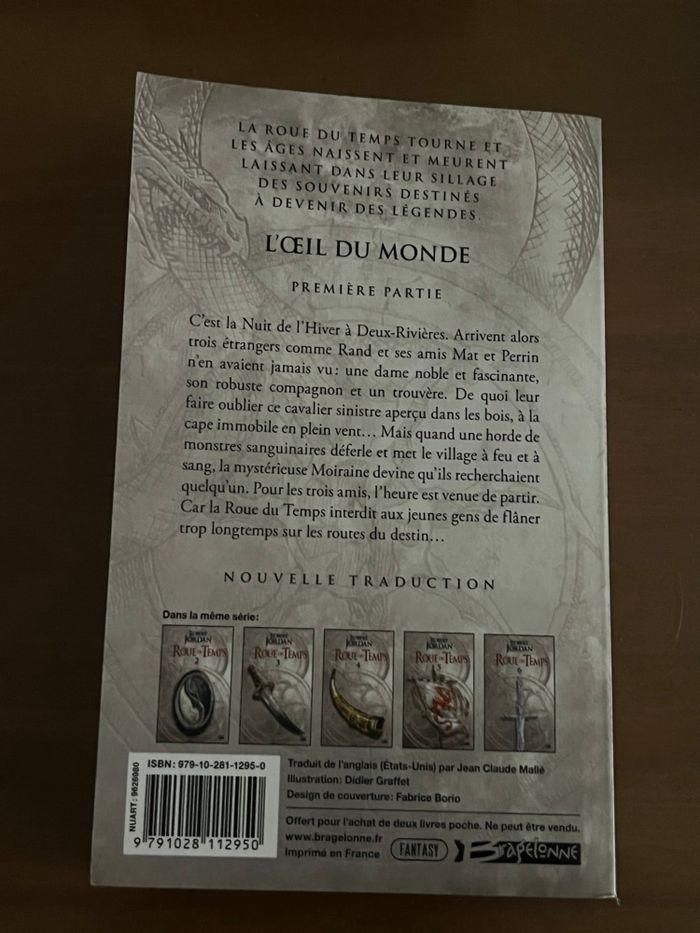 La Roue du Temps Robert Jordan Tome 1 Bragelonne - photo numéro 2
