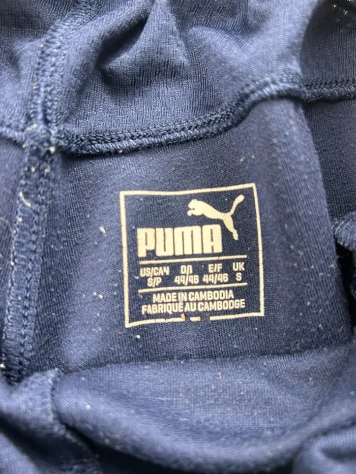 Jogging Puma bleu marine homme S logo rouge confort sport training - photo numéro 4