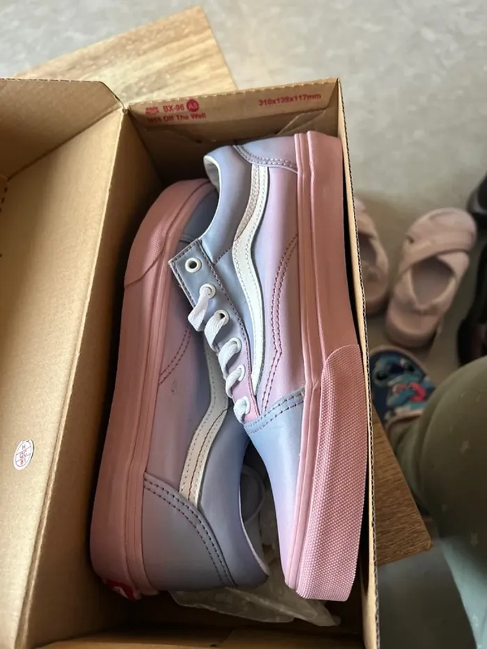 Basket vans old skool sunset fade lilas - photo numéro 16