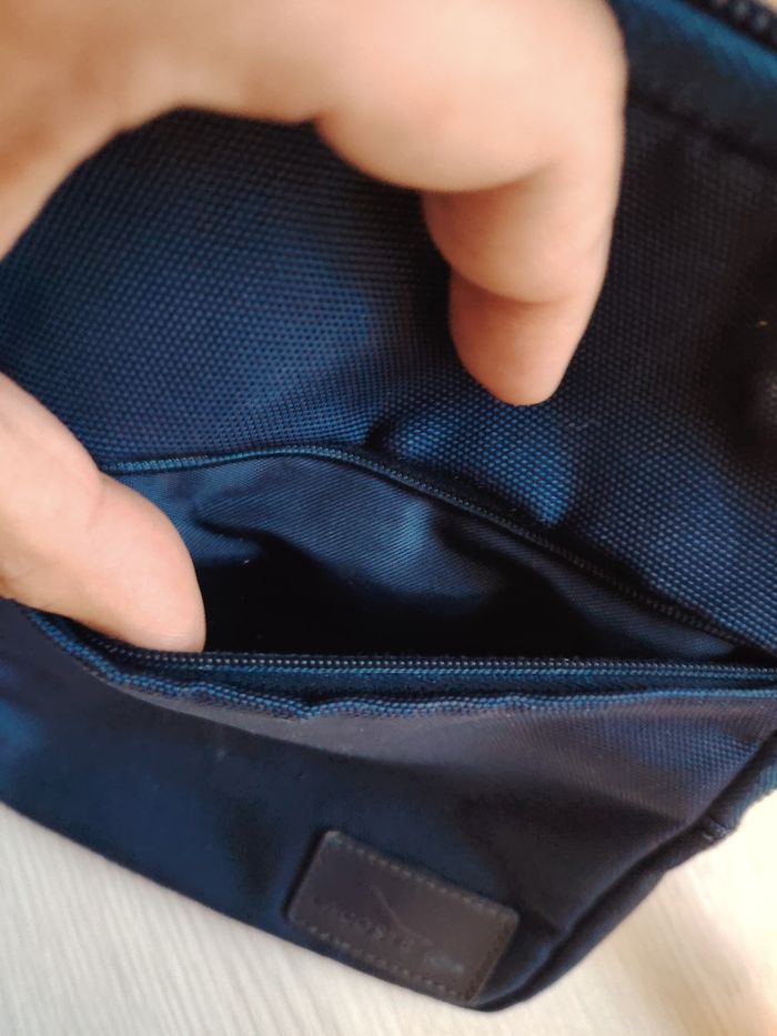 Sacoche homme Lacoste Bleu - photo numéro 3