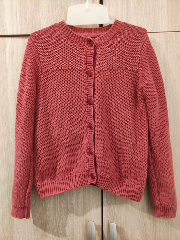 Gilet rouge pailettes Kiabi 3 ans - photo numéro 2