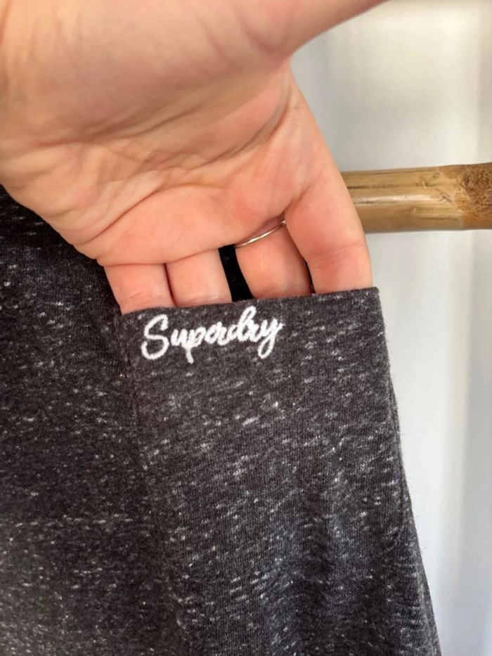 débardeur noir superdry taille M/38 - photo numéro 3
