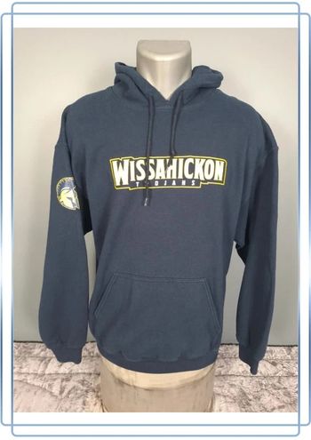 sweat a capuche / Hoodie gildan universitaire - taille L - homme - bleu foncé (319)