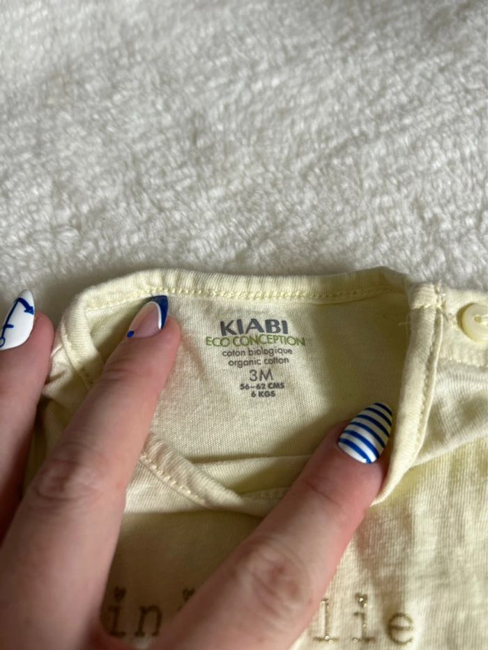 2 tee shirts ~ Kiabi ~ 3 mois - photo numéro 2