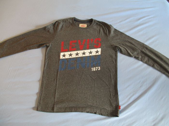 tee shirt levi's garçon manches longues 14 ans - photo numéro 4