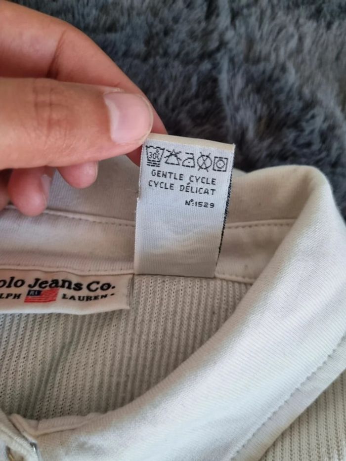 Polo manches longues Ralph Lauren crème/beige, S Femmes - photo numéro 6