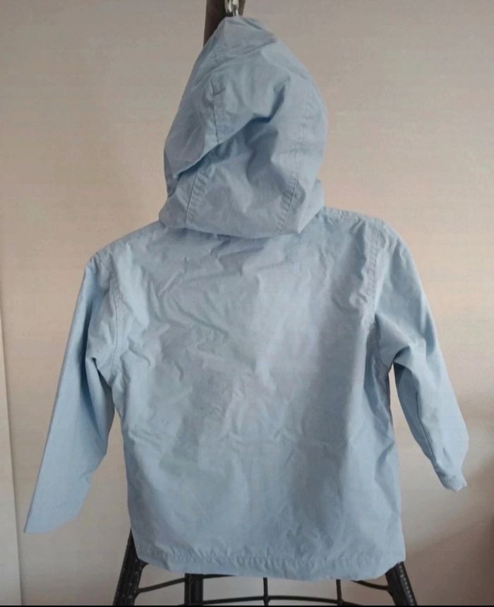 Imperméable à capuche bleu pastel bout chou 3 ans 36 mois - photo numéro 3