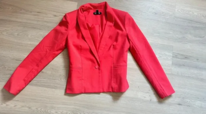 Blazer rose corail - photo numéro 3