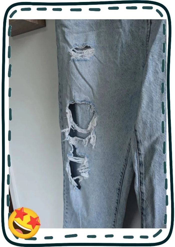 Jean déchiré taille 44 denim and co - photo numéro 3