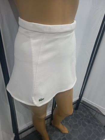 Mini jupe blanche portefeuille Lacoste,  M