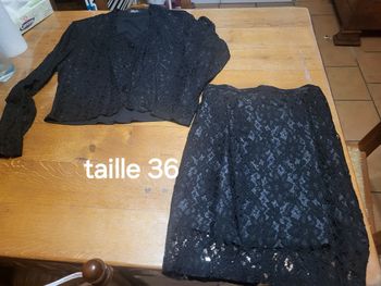 Ensemble jupe et veste dentelle taille 36
