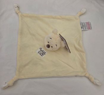Doudou Winnie the Pooh carré plat jaune - Noeuds - Primark