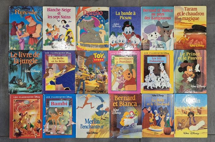 Lot 18 livres Walt Disney