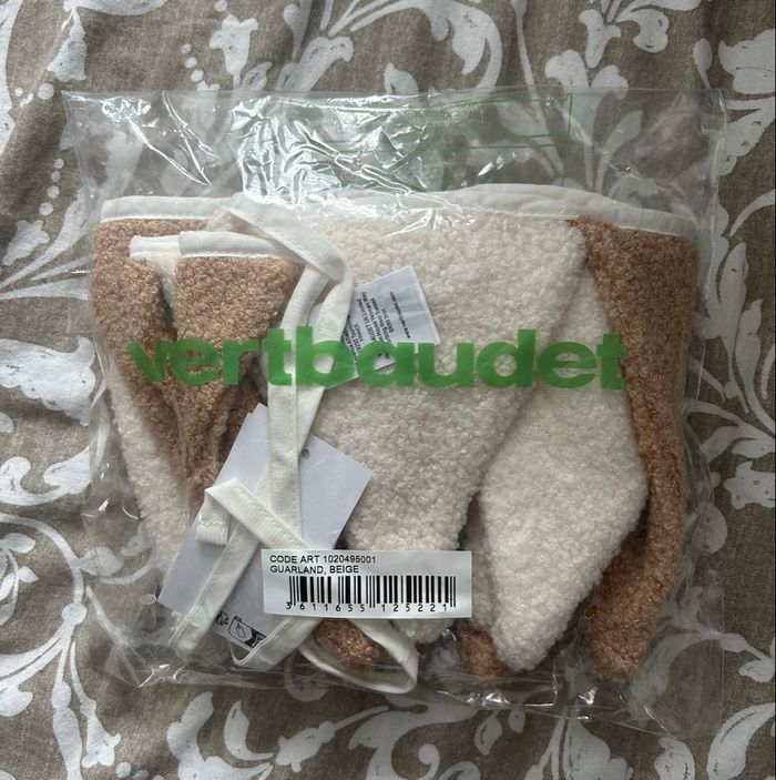 Guirlande fanions en sherpa - beige - photo numéro 2