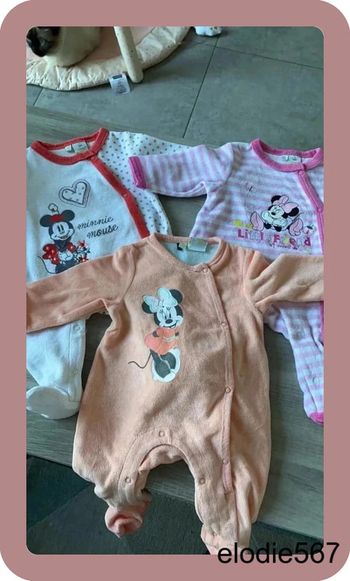 Lot de 3 pyjamas Disney Minnie