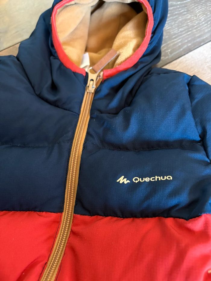Doudoune quechua décathlon 2 ans marine et orange - photo numéro 2