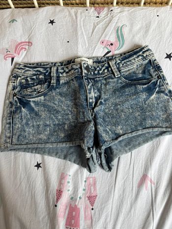 Short en jean délavé pimkie 36