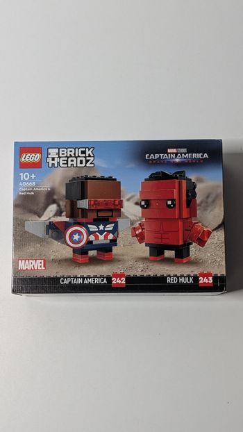 [Lego] Set Brickheadz Marvel Captain America&Red Hulk 40668
