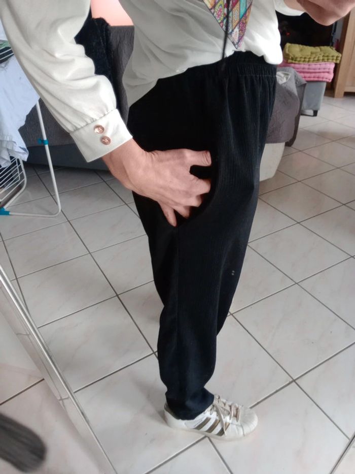 Pantalon fluide femme 40 noir c58 - photo numéro 5