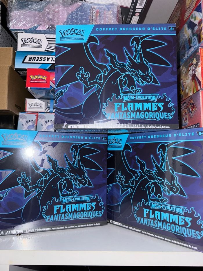 Lot 3 ETB me2 Flammes fantasmagoriques