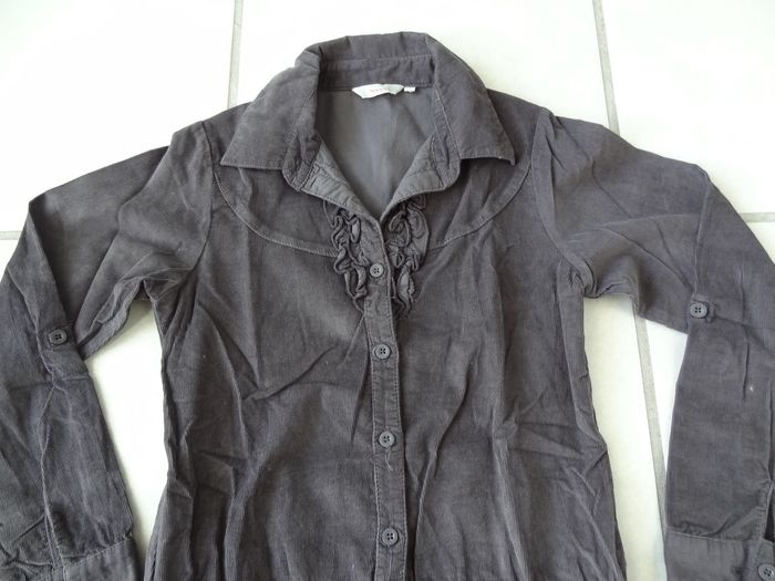 Robe velours grise T10ans - photo numéro 2