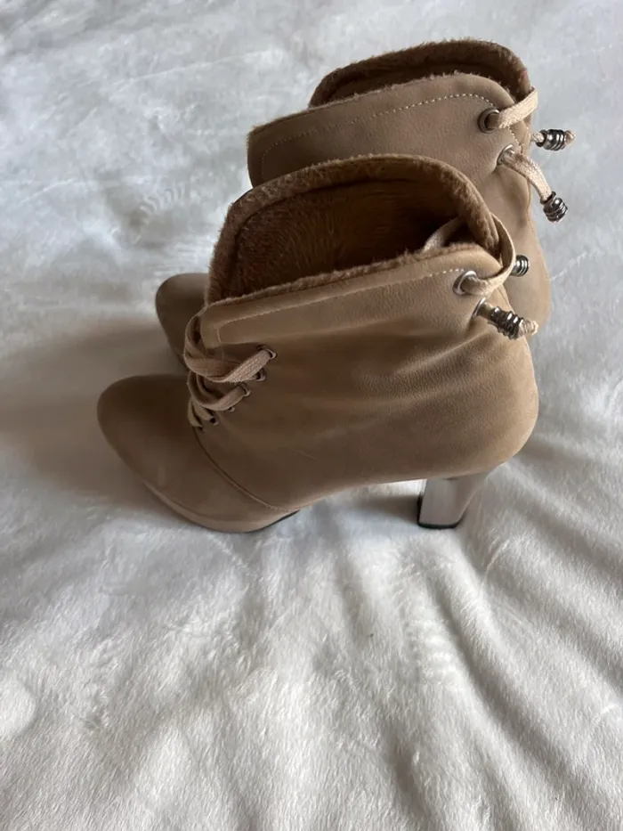 Bottines fourrées marron - photo numéro 6