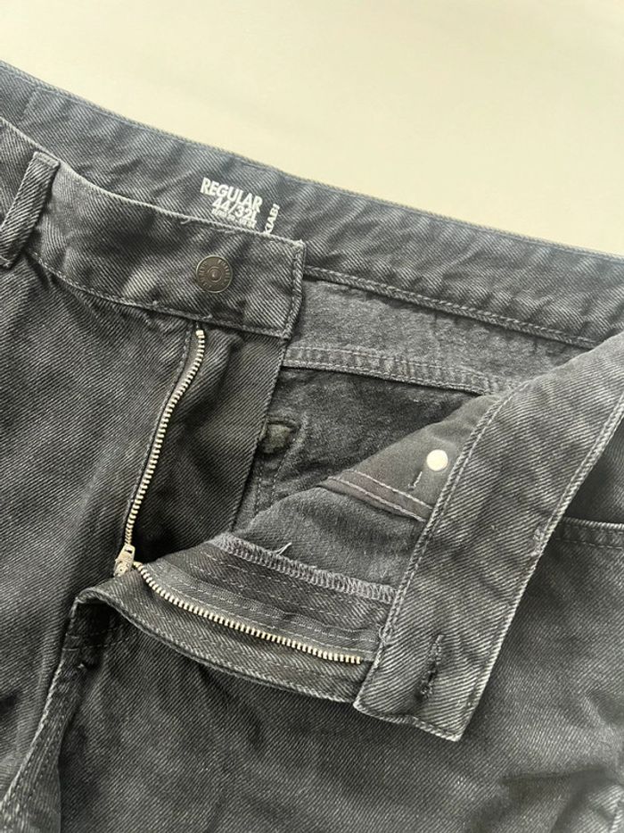 Jean homme noir taille 44/32L regular 100 % coton - photo numéro 4
