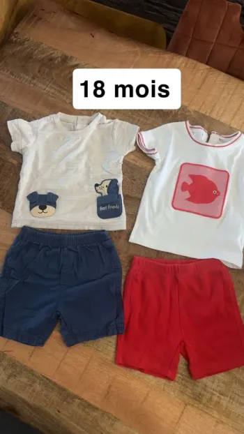 Lot 2 ensembles 18 mois