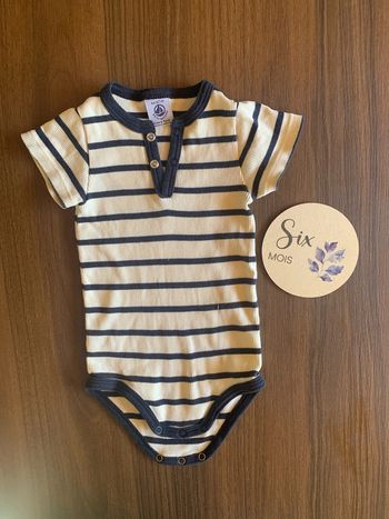 Body 6 mois Petit Bateau marinière