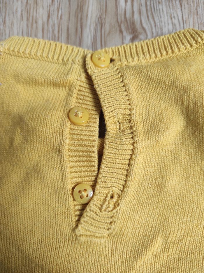 Pull léger jaune fille - photo numéro 3