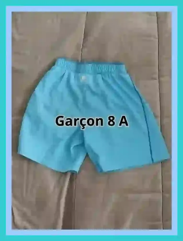 Short de tennis Artengo bleu clair garçon 8 à 9 ans - 7518884089 - photo numéro 7