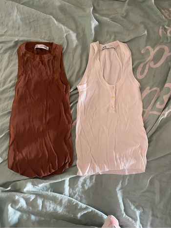 Lot de 2 débardeurs - Zara - Taille XS - En excellent état