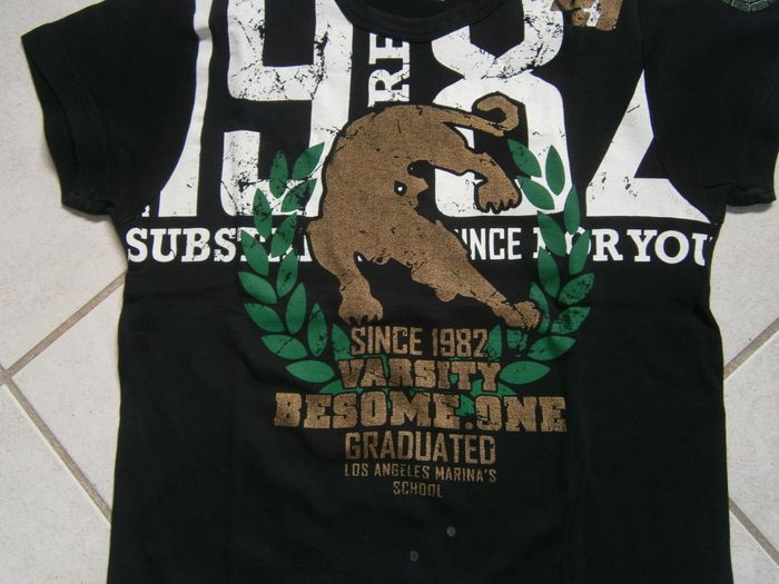 Tee-shirt MC noir motif "Tigre" 12 ans - photo numéro 3