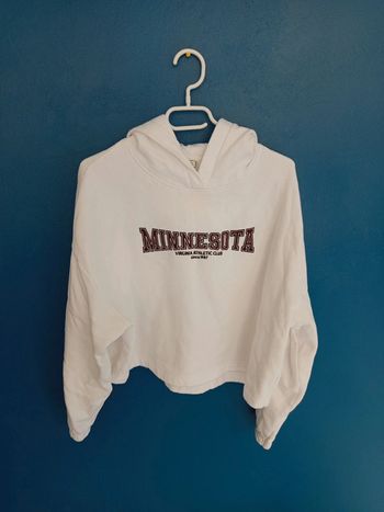 Sweat à capuche blanc Minnesota