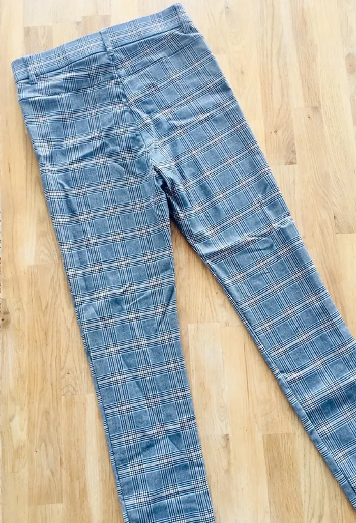 Pantalon skinny gris motifs prince de Galles - photo numéro 2