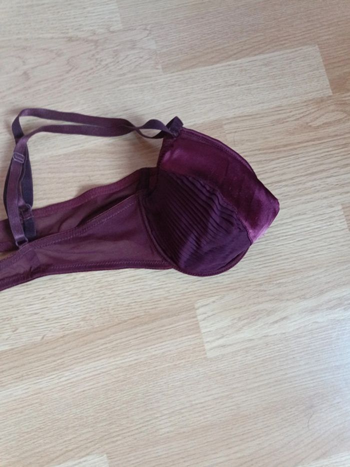 Soutien-gorge bordeaux " Variance" 90C - photo numéro 5