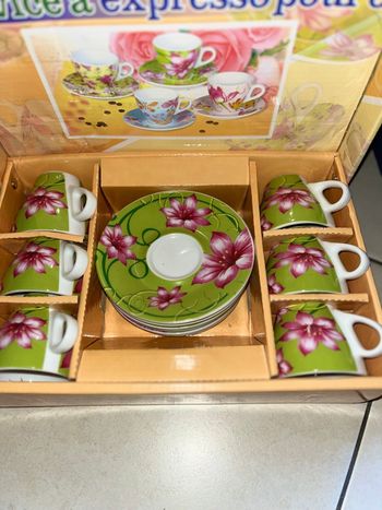 Service à expresso pour 6 personnes