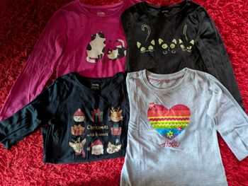 Lot tee-shirts 4 manches longues