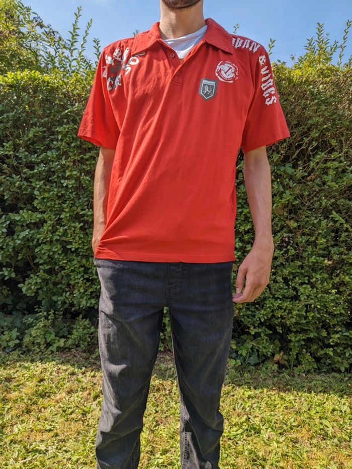 Polo rouge taille L - photo numéro 2