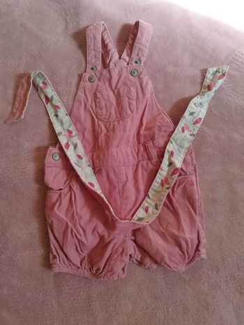 Salopette short rose 9M