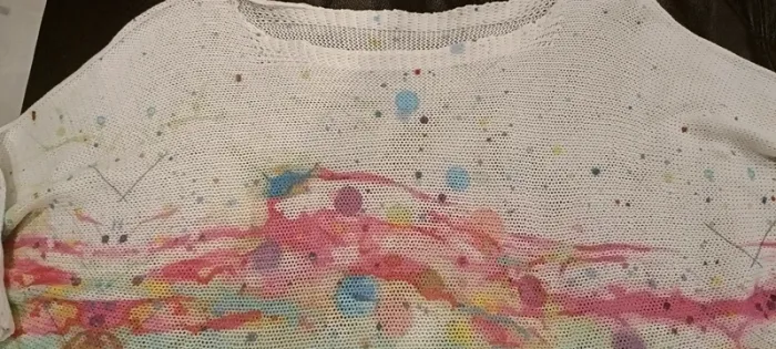 Pull taille unique coloré court - photo numéro 2