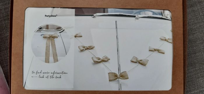 Lot décoration mariage pour voiture ou salle - photo numéro 4