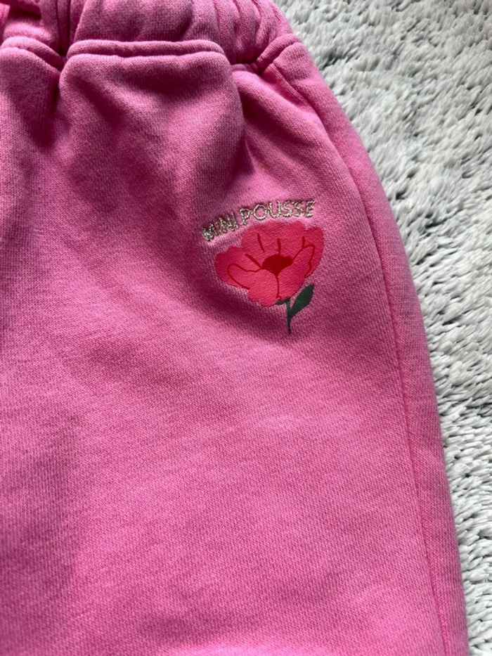 Pantalon rose fleur Tape à l’œil 3 mois - photo numéro 2