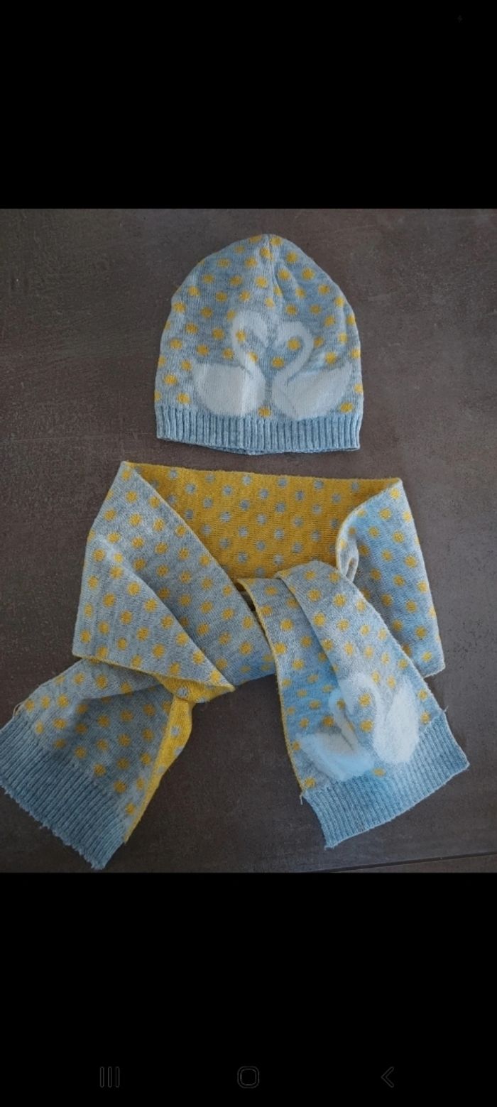 Ensemble bonnet écharpe
