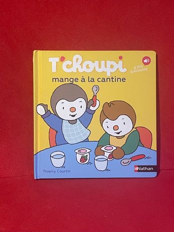 Livre Tchoupi mange à la cantine