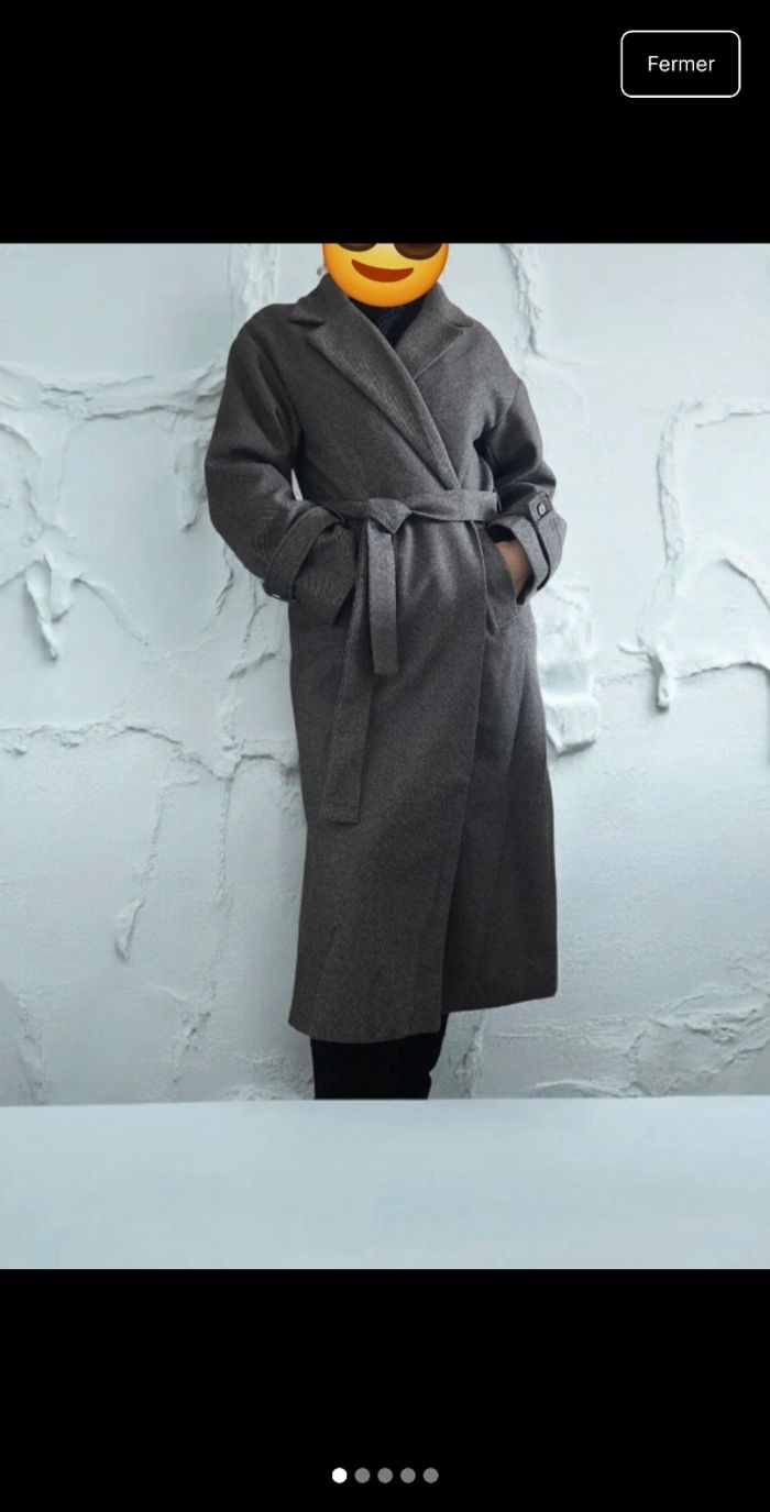 Manteau long tweed - photo numéro 4