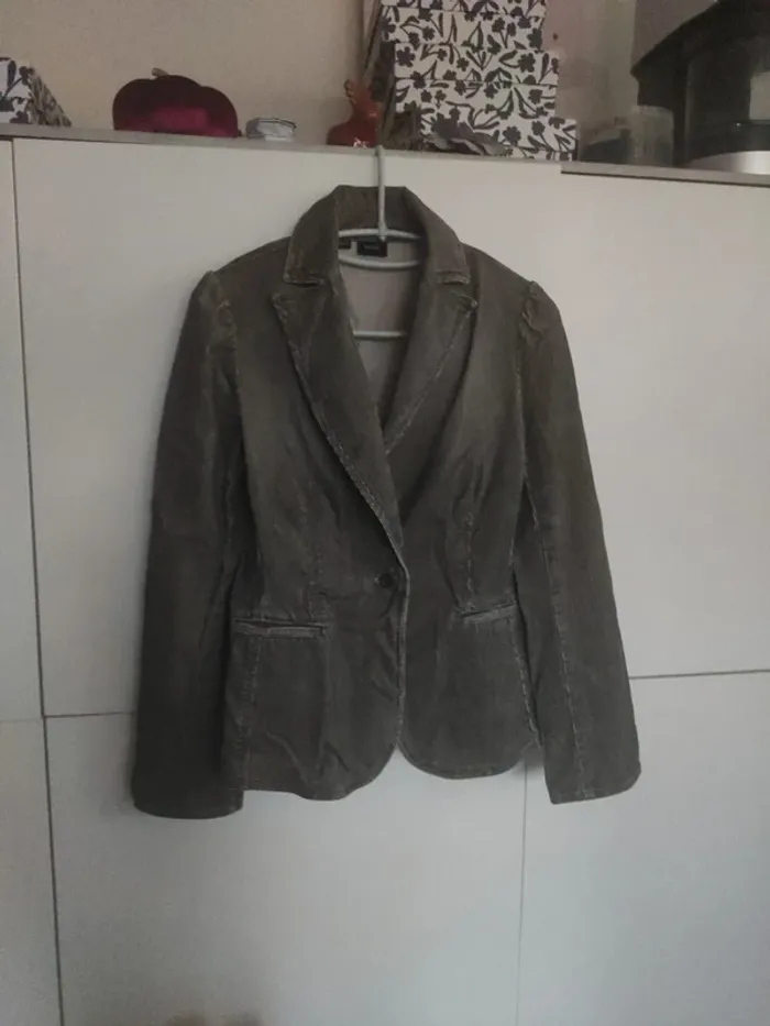 Mango Veste en velours M