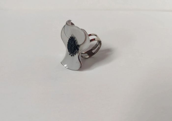 Bague fantaisie anémone - photo numéro 5